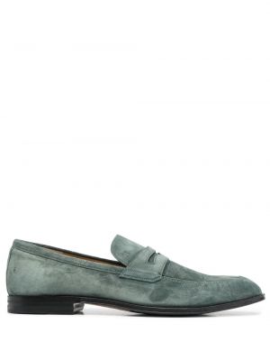 Pantofi loafer din piele de căprioară Bally verde