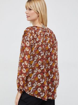 Блуза в квіточку з принтом Pepe Jeans