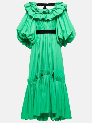 Bavlněné midi šaty Roksanda - zelená