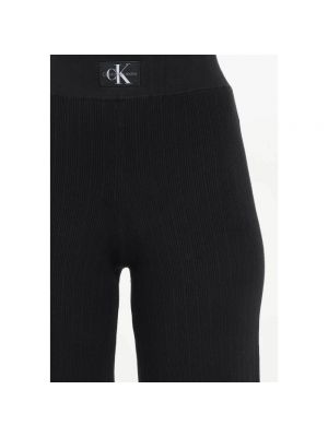Pantalones de algodón Calvin Klein Jeans negro