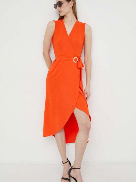 Midi haljina Morgan narančasta