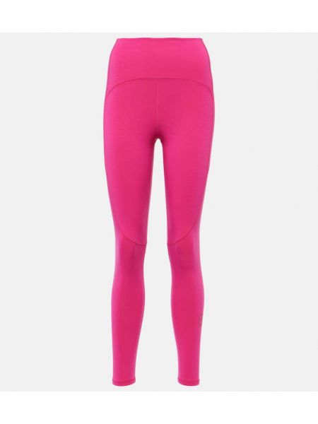 Sportovní kalhoty s vysokým pasem Adidas By Stella Mccartney růžové
