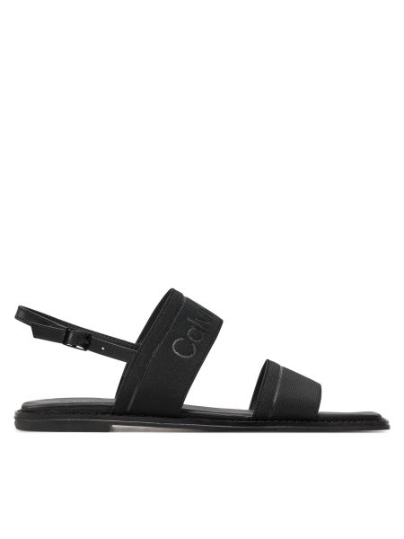 Sandále bez podpätku Calvin Klein čierna