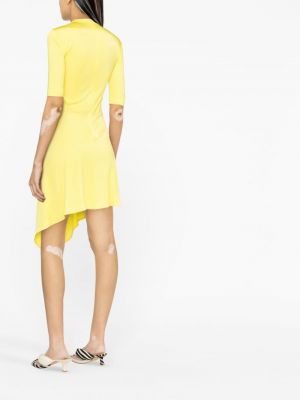 Asymetrické šaty Stella Mccartney žluté