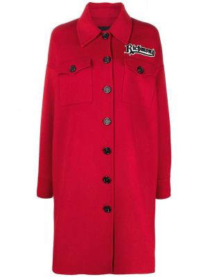 Kabát s výšivkou John Richmond červená