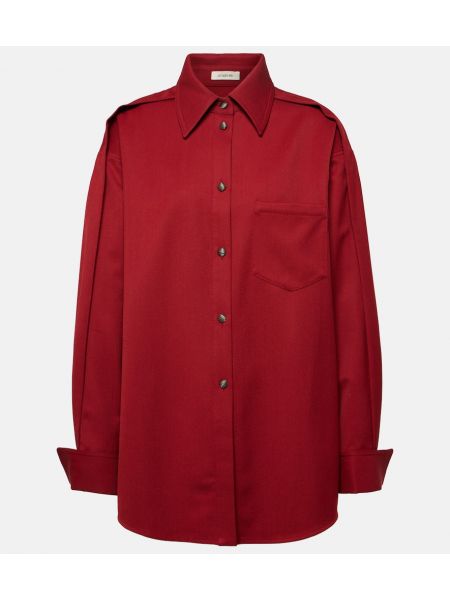 Camisa de lana Jacques Wei rojo