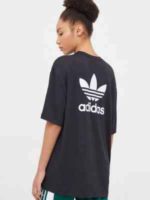 Tricou cu croială lejeră Adidas Originals negru