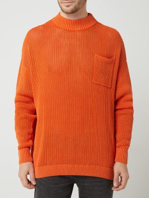 Sweter ze stójką Tigha pomarańczowy