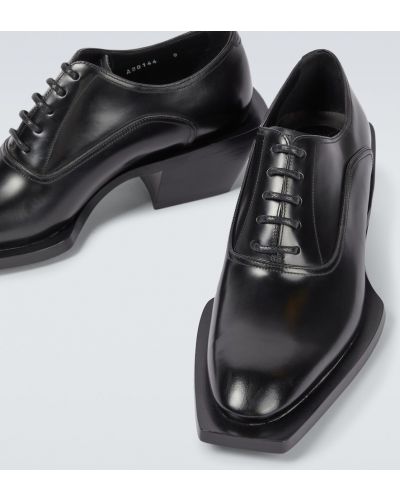 Кожени обувки в стил дерби Dolce&gabbana черно