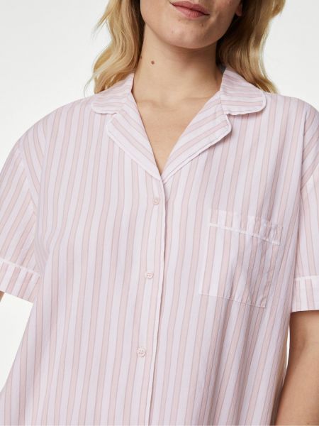 Pruhované pyžamo Marks & Spencer růžové
