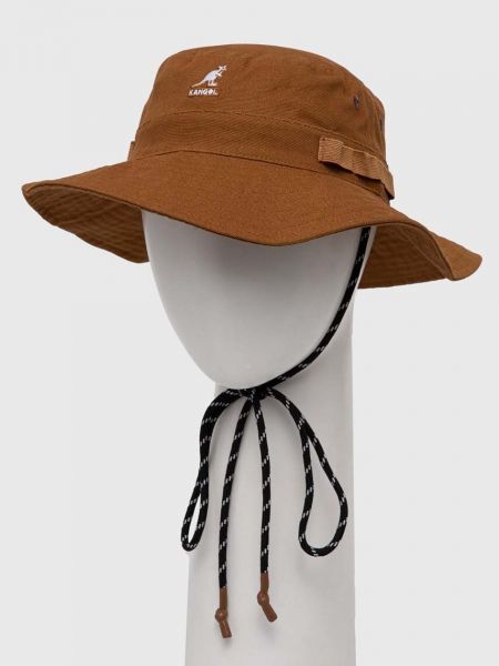 Хлопковая шляпа Kangol коричневая
