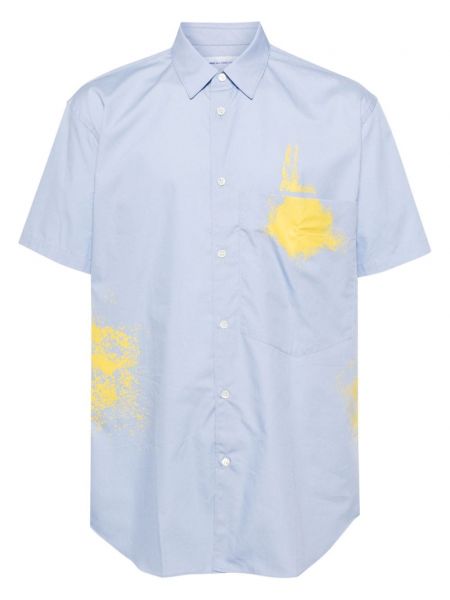 Raštuota medvilninė marškiniai Comme Des Garçons Shirt
