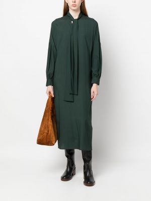 Šaty s lodičkovým výstřihem Paula zelené