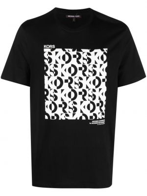 T-shirt aus baumwoll mit print Michael Kors