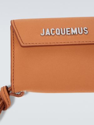 Kožená peněženka Jacquemus hnědá