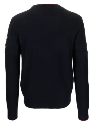 Sweter wełniany z wełny merino Rossignol niebieski