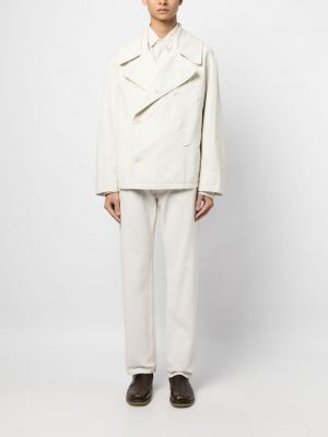 Bavlněná bunda Lemaire bílá