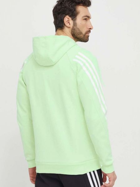 Geacă cu glugă Adidas verde