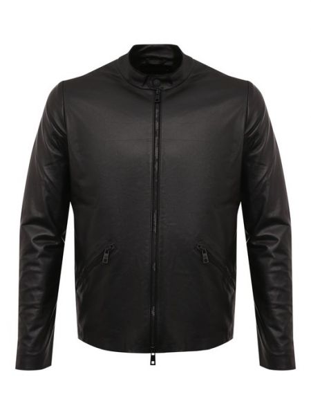 Черная кожаная куртка Giorgio Brato