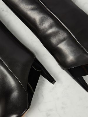 Stivali di gomma di pelle Isabel Marant nero