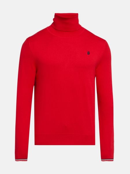 Пуловер с высоким воротником Conte of Florence красный