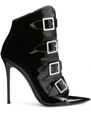 Členkové topánky s prackou Giuseppe Zanotti čierna
