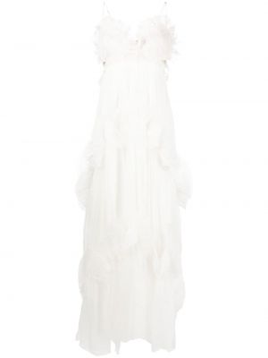 Коктейлна рокля Maria Lucia Hohan бяло