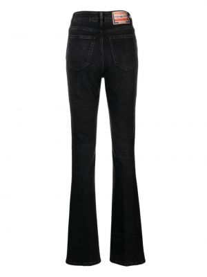 High waist bootcut jeans ausgestellt Diesel schwarz
