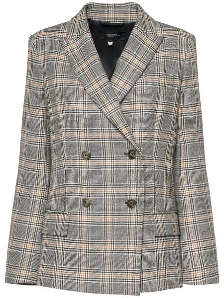 Yün blazer Weekend Max Mara gri