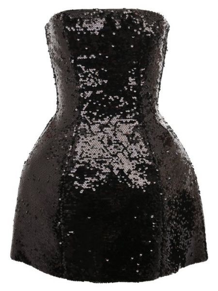 Платье с пайетками Giuseppe Di Morabito черное