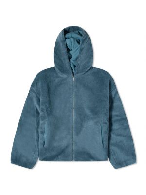 Флисовый шерстяной двусторонняя куртка Pangaia синий