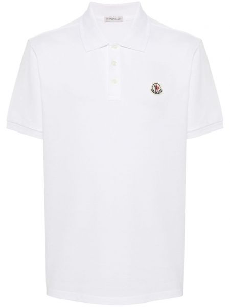 Polo yaka tişört Moncler beyaz