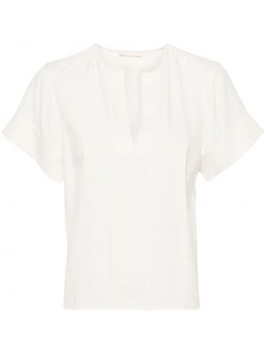 Блуза от креп Ulla Johnson бяло