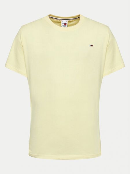 Priliehavé tričko Tommy Jeans žltá