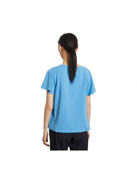 Koszulka elegancka Max Mara niebieska