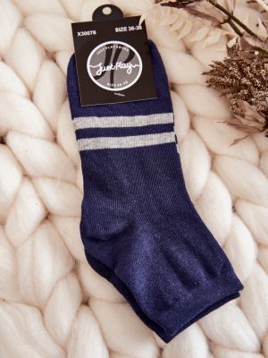 Bavlnené ponožky Kesi modrá