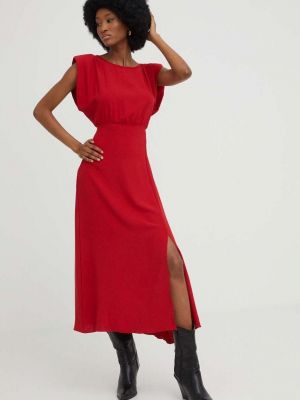 Midi ruha Answear Lab - piros