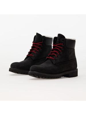 Kotníkové boty s kožíškem Timberland černé