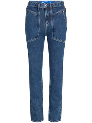 Tiesūs džinsai Karl Lagerfeld Jeans mėlyna