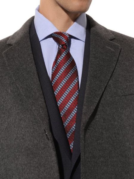 Шелковый галстук Zegna красный