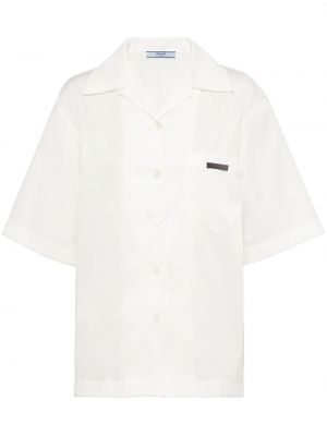 Рубашка с заплатками Prada, белая