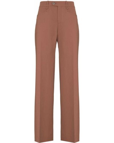 Pantalones de cintura alta Chloé marrón