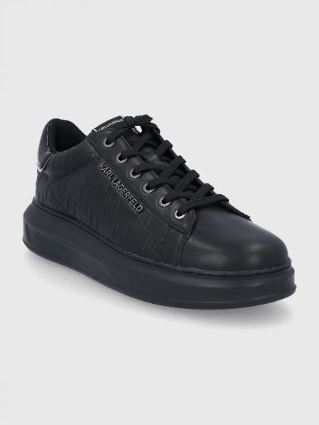 Sneakersy koronkowe Karl Lagerfeld czarne