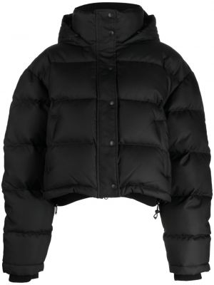 Pernata jakna s kapuljačom Wardrobe.nyc crna