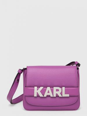 Чанта Karl Lagerfeld виолетово