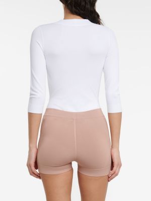 High waist shorts Alaïa beige