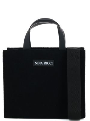 Черная сумка шоппер Nina Ricci