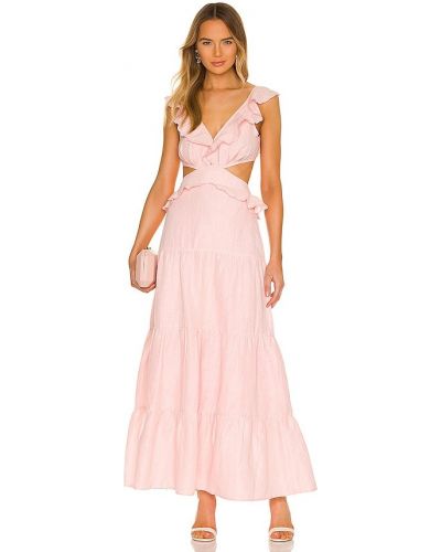 Karina Grimaldi Marigot Embellished Dress in Pink. Size M.