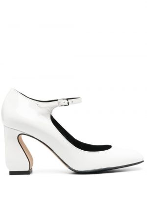 Полуотворени обувки Sergio Rossi бяло