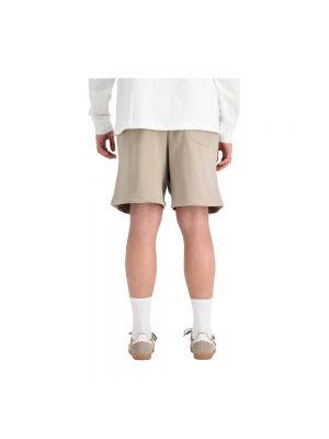 Pantalones cortos de algodón Alpha Industries beige